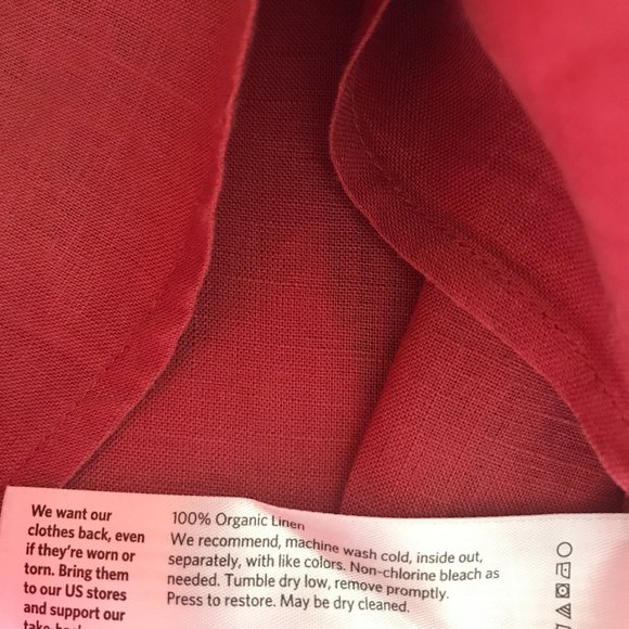 Eileen Fisher 100% Organic Linen Top - Picture 6 of 7